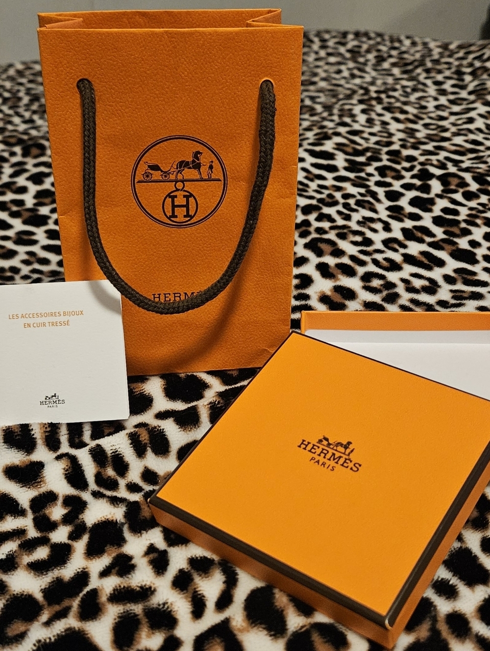 NEW Hermès Small Orange Gift Box Bag Set Booklet Jewelry Storage Scarf Travel - Picture 2 of 16